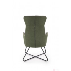 Фото9.Кресло с пуфиком TINTO Серый / Зеленый 65/83/107 Halmar
